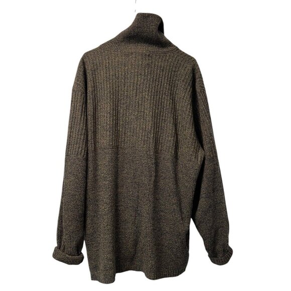 London Fog Sweater Womens 2X Big Long Sleeves Full Zip Granny Core Vintage‎ City - Picture 2 of 13